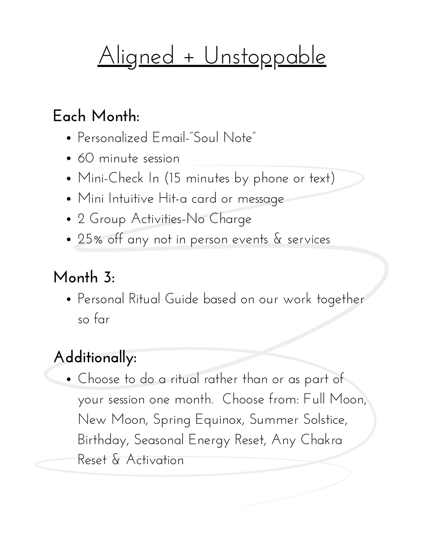 Aligned and Unstoppable!  6 Month VIP